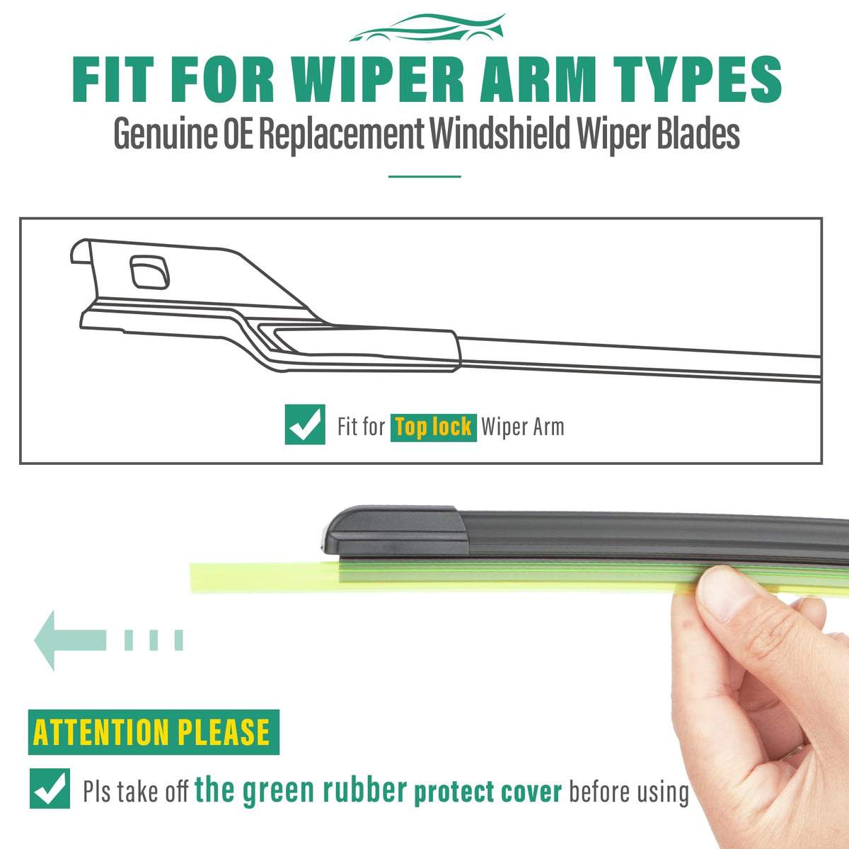 WINDSMILE wipers clearing rain on a vehicle for safer wet-weather driving