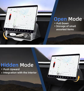 WinDu side profile retracted under screen for hidden, factory look