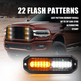 WINECO strobe mounted on truck bumper demonstrating enhanced roadside visibility