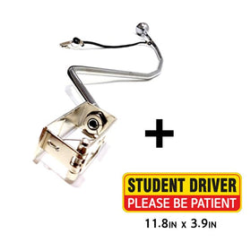 Wingbrake close-up lever showing ergonomic handle for quick instructor braking