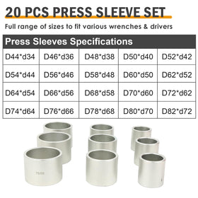 WINMAX closeup of sleeve ID and OD markings improving size selection