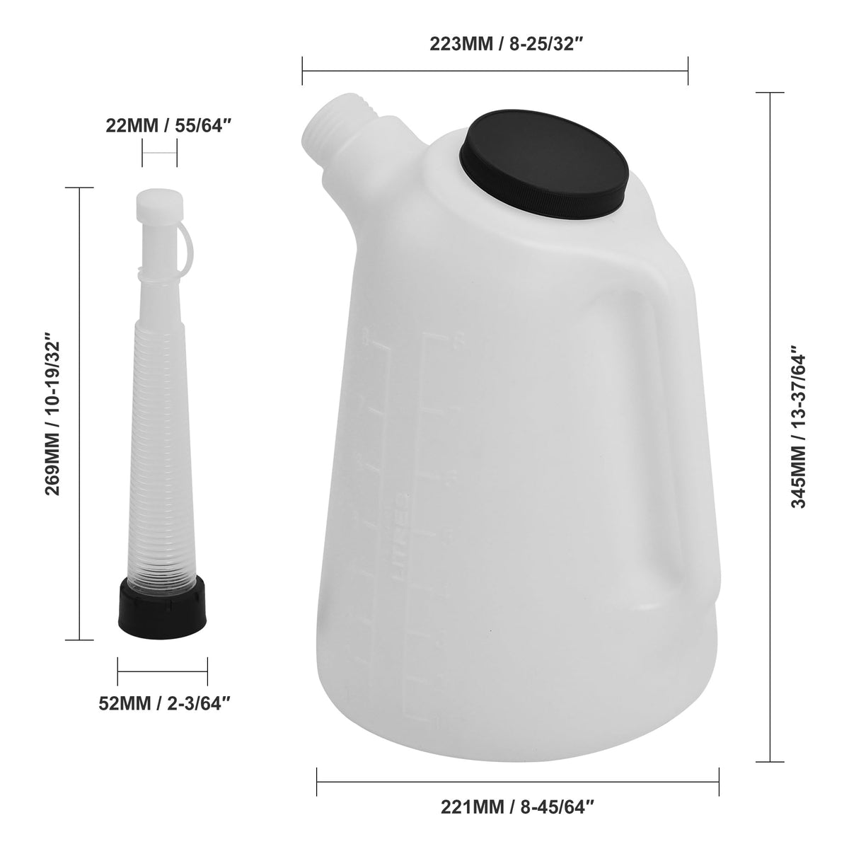 WINMAX pouring into engine with flexible spout for precise fluid transfer