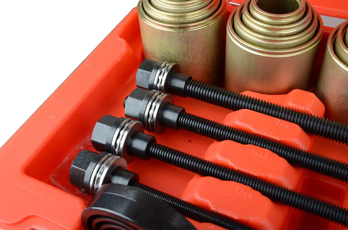 WINMAX kit in use pressing a suspension bushing for safe removal