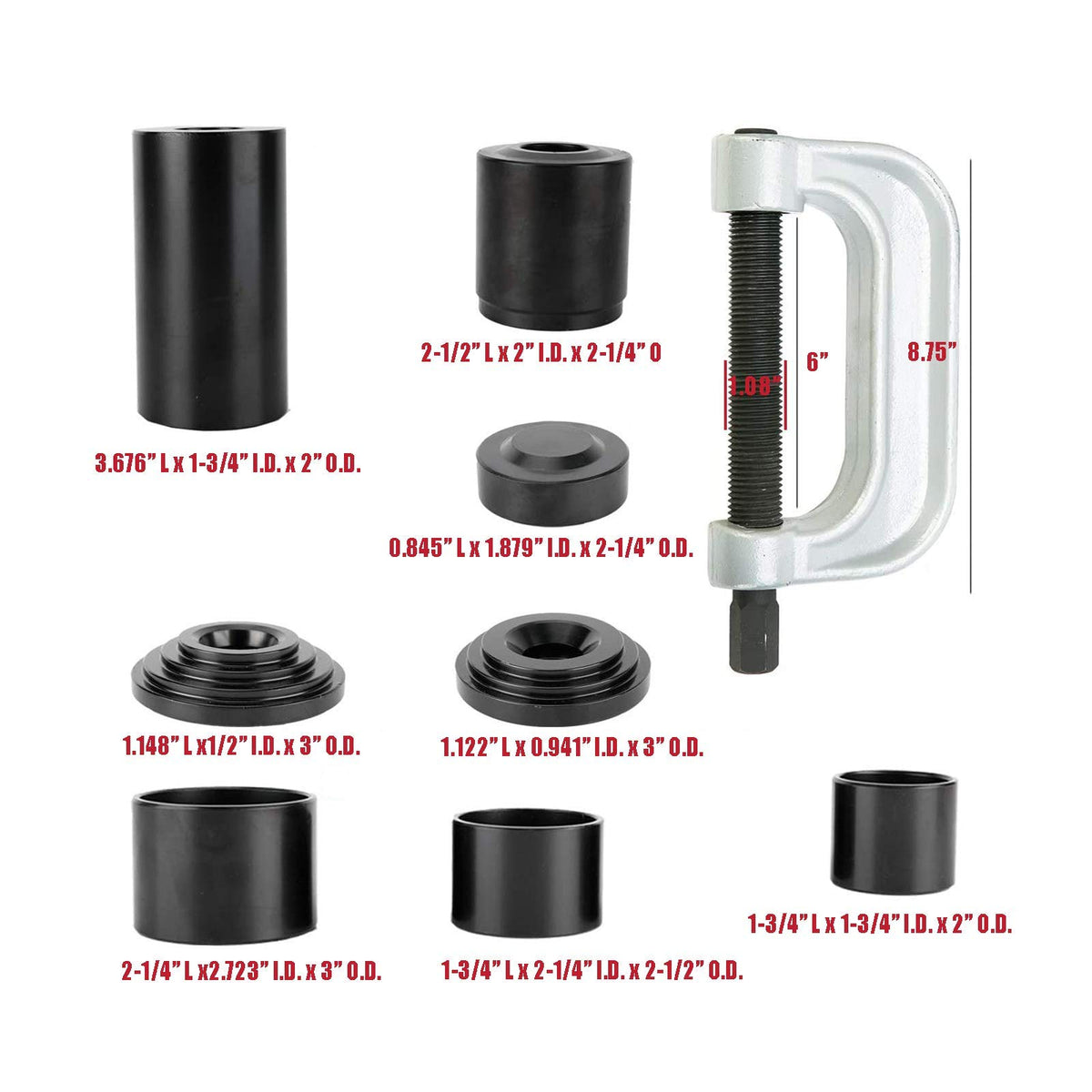 WINMAX TOOLS complete kit laid out on workbench for easy component recognition