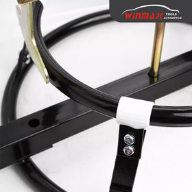WINMAX TOOLS side profile with dirt bike wheel showing fit and clearance