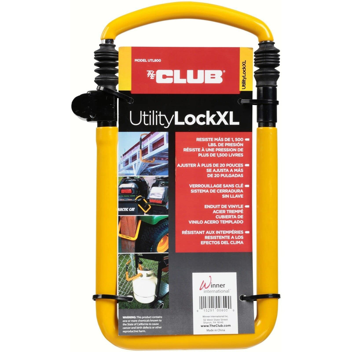 Winner UTL800 closeup of locking head showing durable mechanism and security