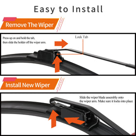 WINNERS close-up of beam blade rubber edge, improved streak-free wiping