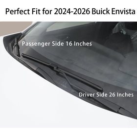 WINNERS blades installed on windshield demonstrating full coverage and clear sight
