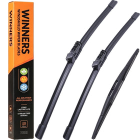 WINNERS front packaging showing full three-piece wiper kit and benefits