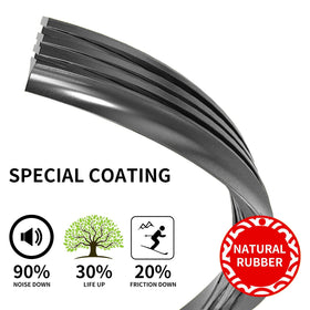 WINNERS graphite rubber edge macro showing smooth contact and streak reduction