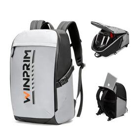 WINPRIM front view showing 40L capacity and organized pockets for commute