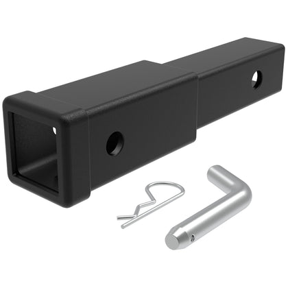 WINSBULL front view extender showing 8 inch extension and universal 2 inch fit benefit