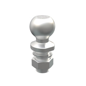WINSBULL hitch ball front view showing size and corrosion resistance benefit