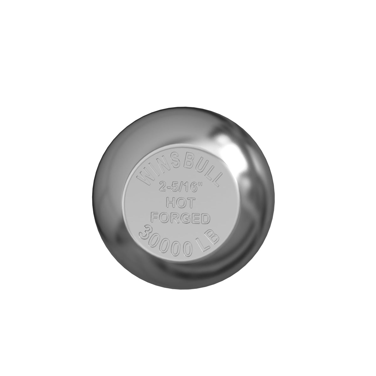 WINSBULL hitch ball on truck towing trailer illustrating heavy-duty capability