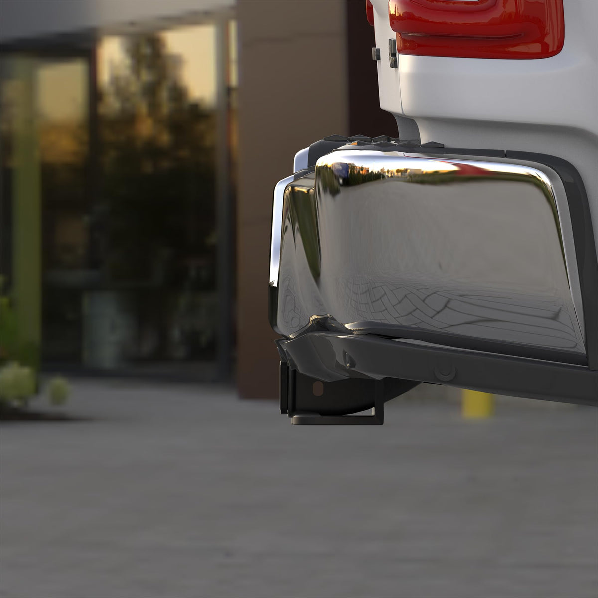 WINSBULL adapter on Ram truck towing a trailer with confidence