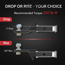 WINSBULL 2-inch shank inserted in receiver showing correct fit and strength