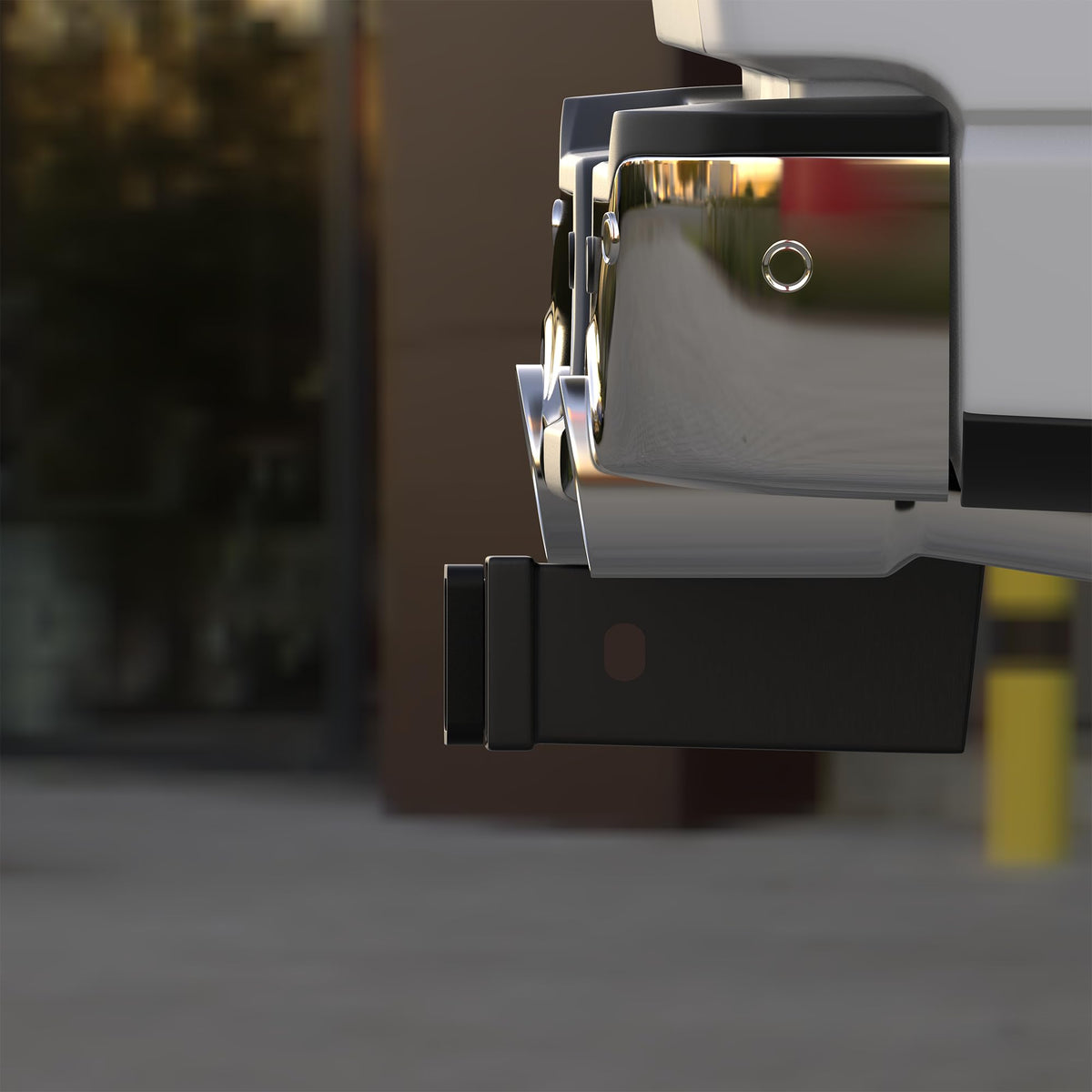 WINSBULL with 2" ball mount attached showing compatibility and towing readiness