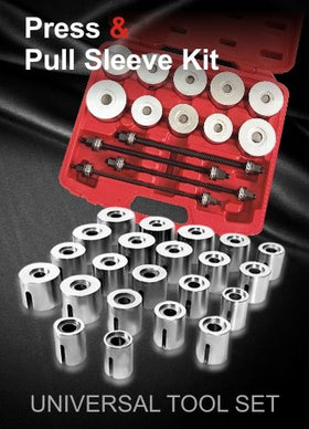 WINTOOLS organized sleeves and spindles in case, speeds selection and storage efficiency