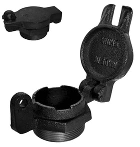 WINTOWIN front view of cap showing flip top and lock port for secure storage