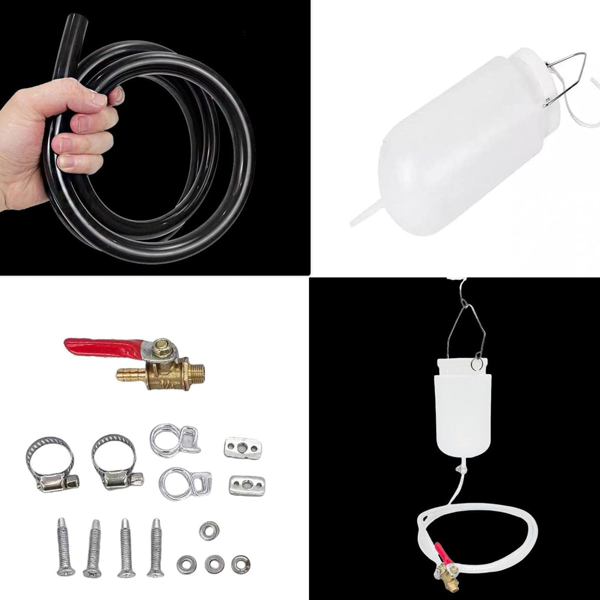 WINTOWIN fuel hose and brass petcock assembly offering precise flow control