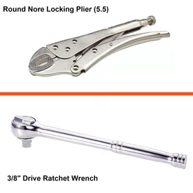 WINTOWIN tire pressure gauge and zip ties laid out for quick roadside checks
