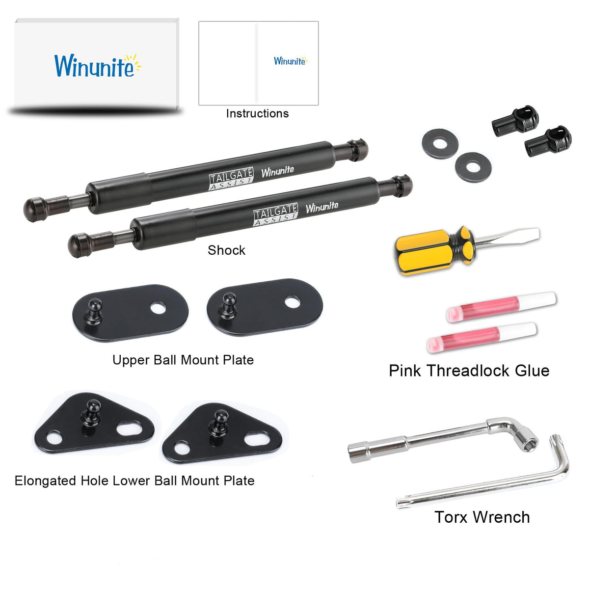 Winunite gas strut detail showing piston and seal for smoother, controlled lowering benefit
