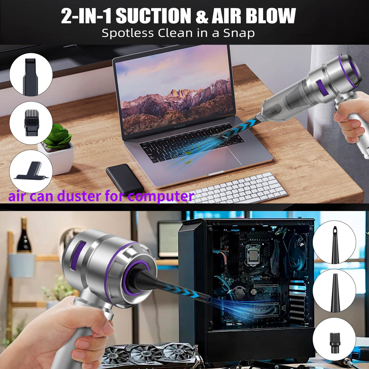 WINWEND accessories laid out displaying nine nozzles for versatile cleaning