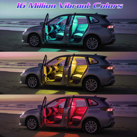 Winzwon LED strips displaying multiple vibrant color modes, showing customization benefits