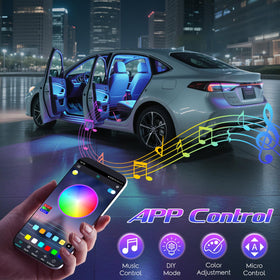 Winzwon microphone sensor detail on strip, enabling music-reactive light effects
