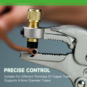 WIPCOOL knurled nut detail showing adjustable fit for 4–8 mm tubing