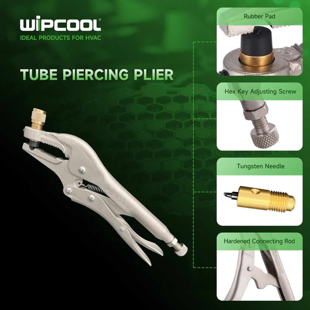 WIPCOOL close-up of tungsten steel needle demonstrating durable sharpness