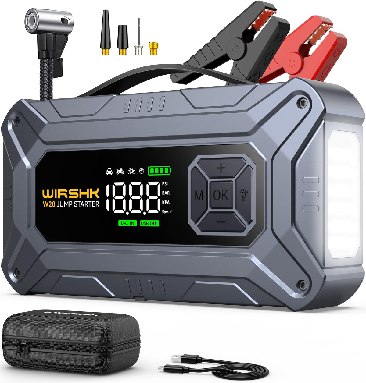 WIRSHK front view showing controls and portability for fast roadside response