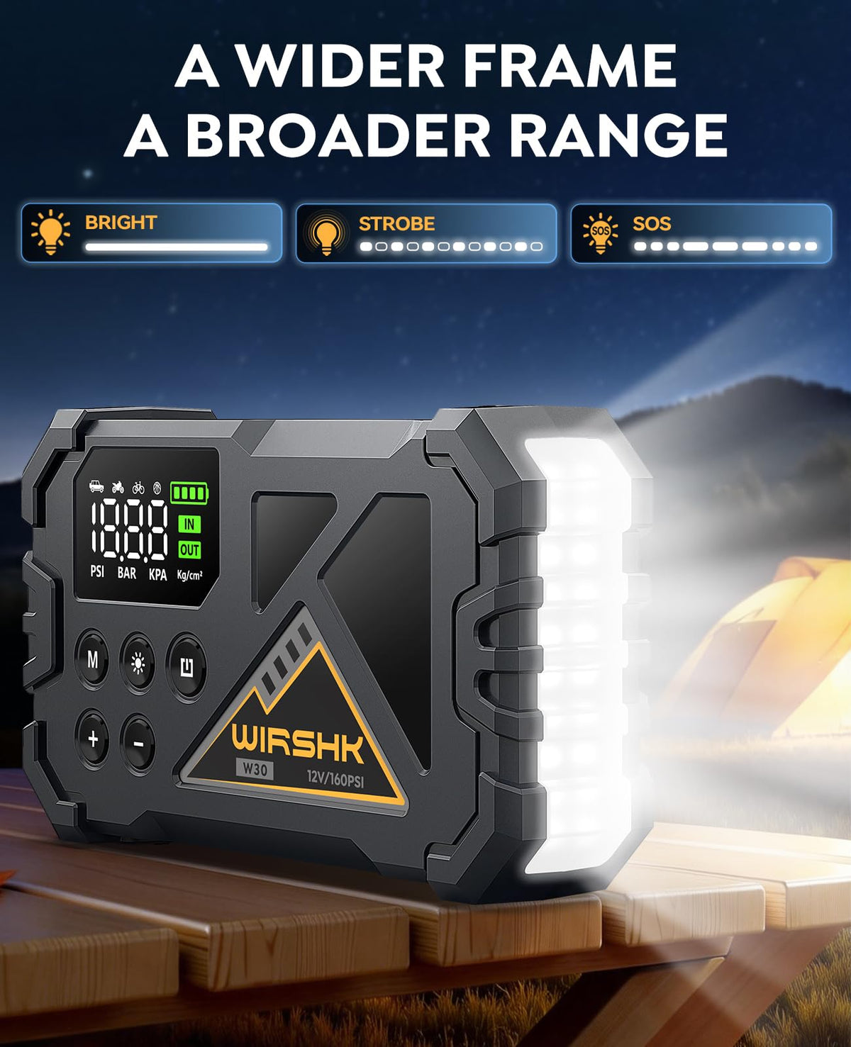 WIRSHK jumper cables and clamps detail offering safe reverse-polarity protection