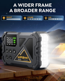 WIRSHK jumper cables and clamps detail offering safe reverse-polarity protection