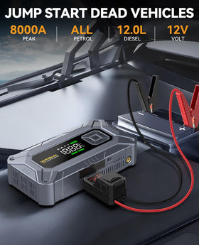 WIRSHK smart jumper clamps close-up showing safety indicators for correct connection