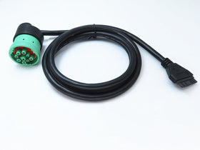 WISDOMHOOD cable installed in truck engine bay ensuring steady ECM communication