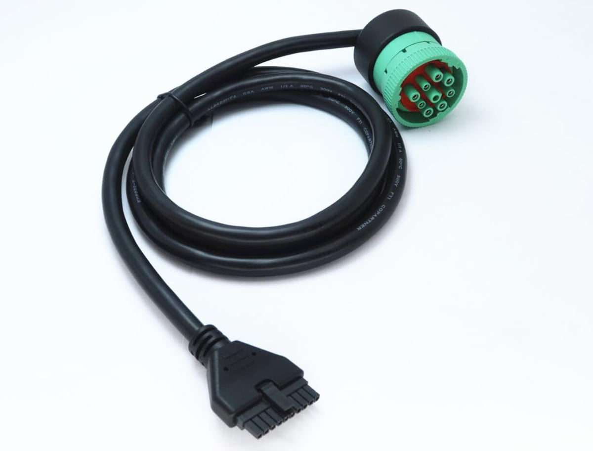 WISDOMHOOD cable beside a ruler demonstrating compact length and proper fit