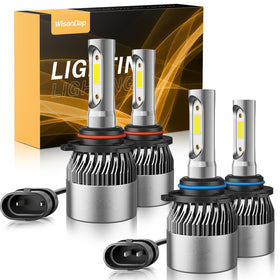 WISONDAP front view of four-bulb pack showing model and benefits