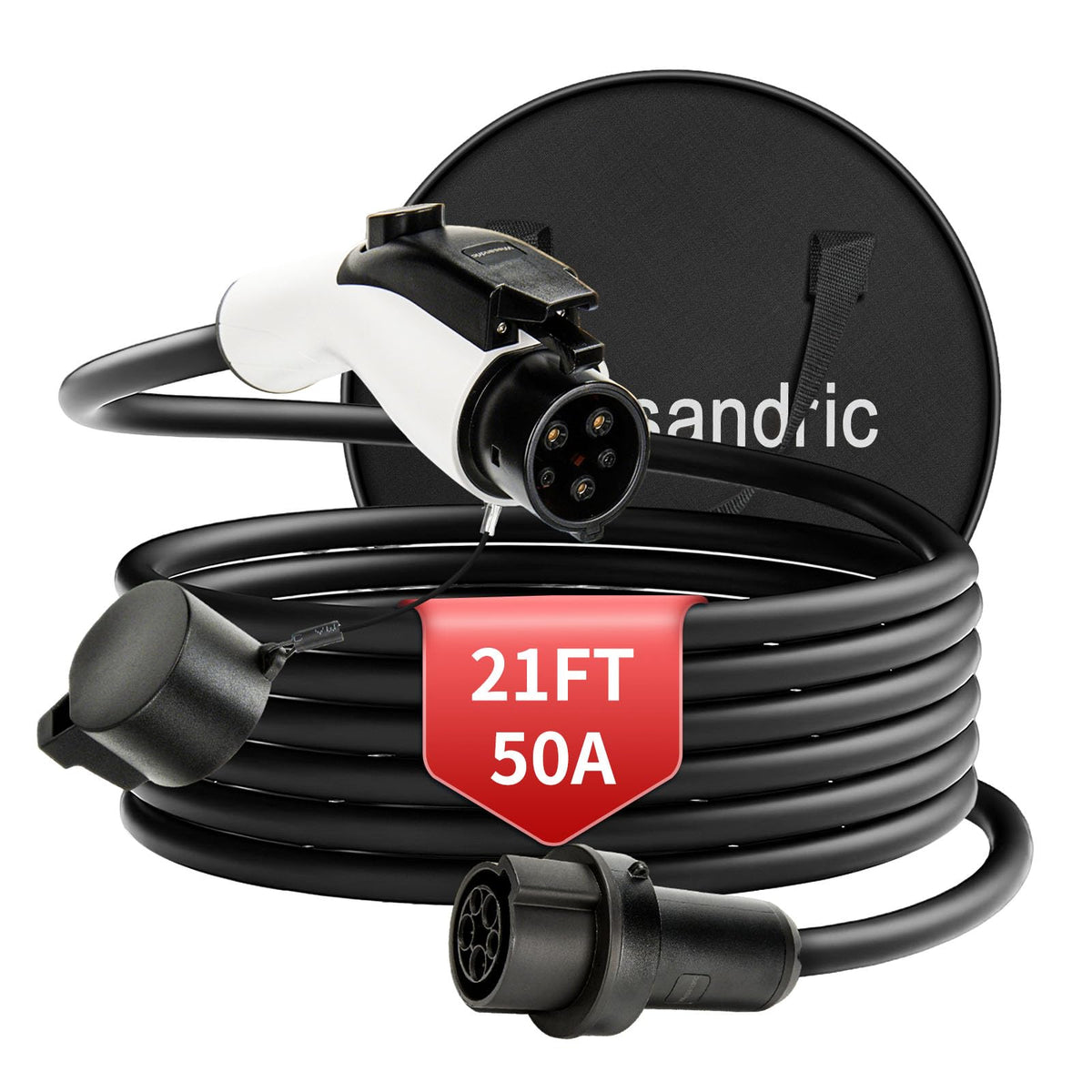 wissandric front view showing plug and handle, clear grip for safer connections
