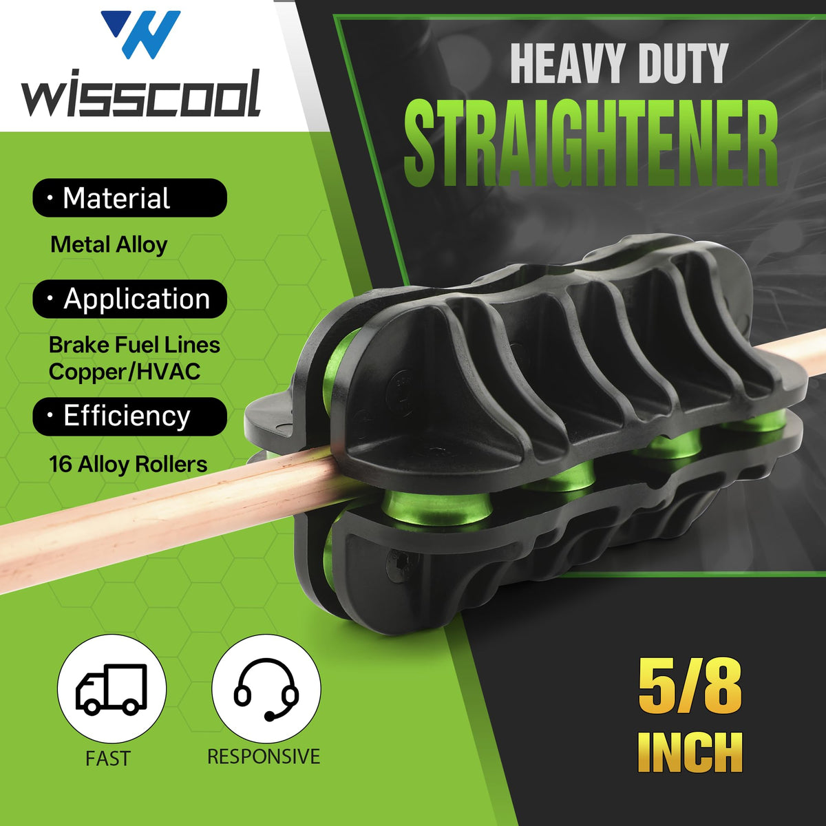 Wisscool handheld in use demonstrating ease and faster tubing prep benefit