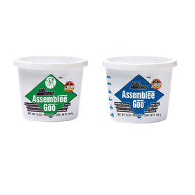 WIT Assemblee Goo front packaging showing both green and blue bottles and benefits