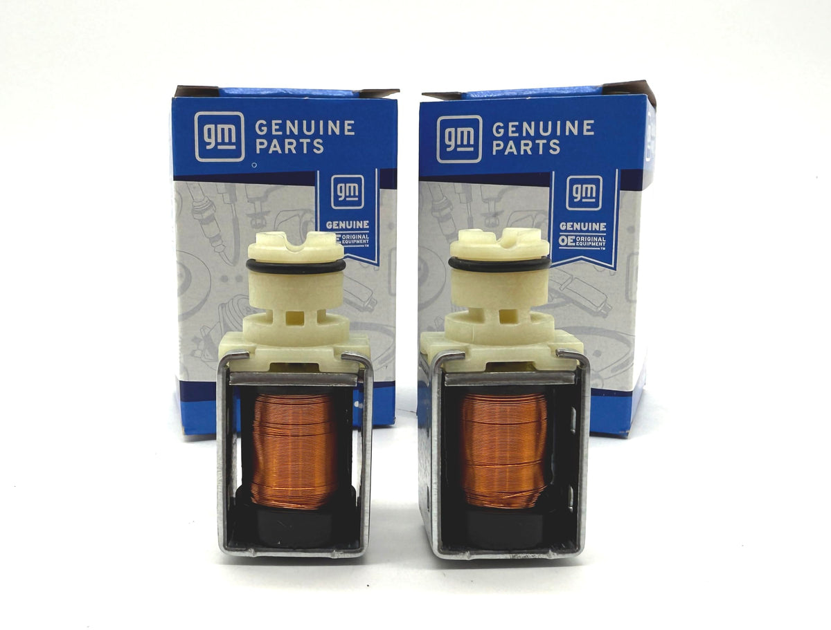 WIT GM OEM close-up of solenoid connectors and pins, highlights reliable electrical connection