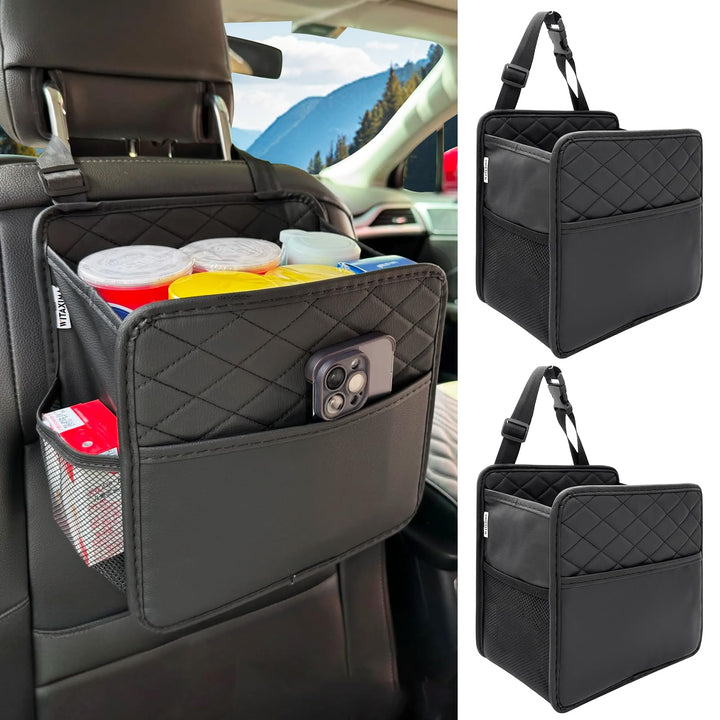 Witaxima front view of two organizers showing pockets and tidy storage benefit