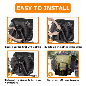 WITSTEP bottom drainage and reflective strips keep bag dry and visible
