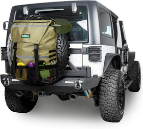WITSTEP front view mounted on spare tire shows organized storage benefit