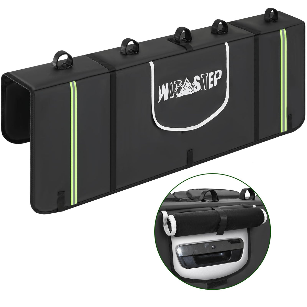 WITSTEP front view of tailgate pad showing full coverage and protection
