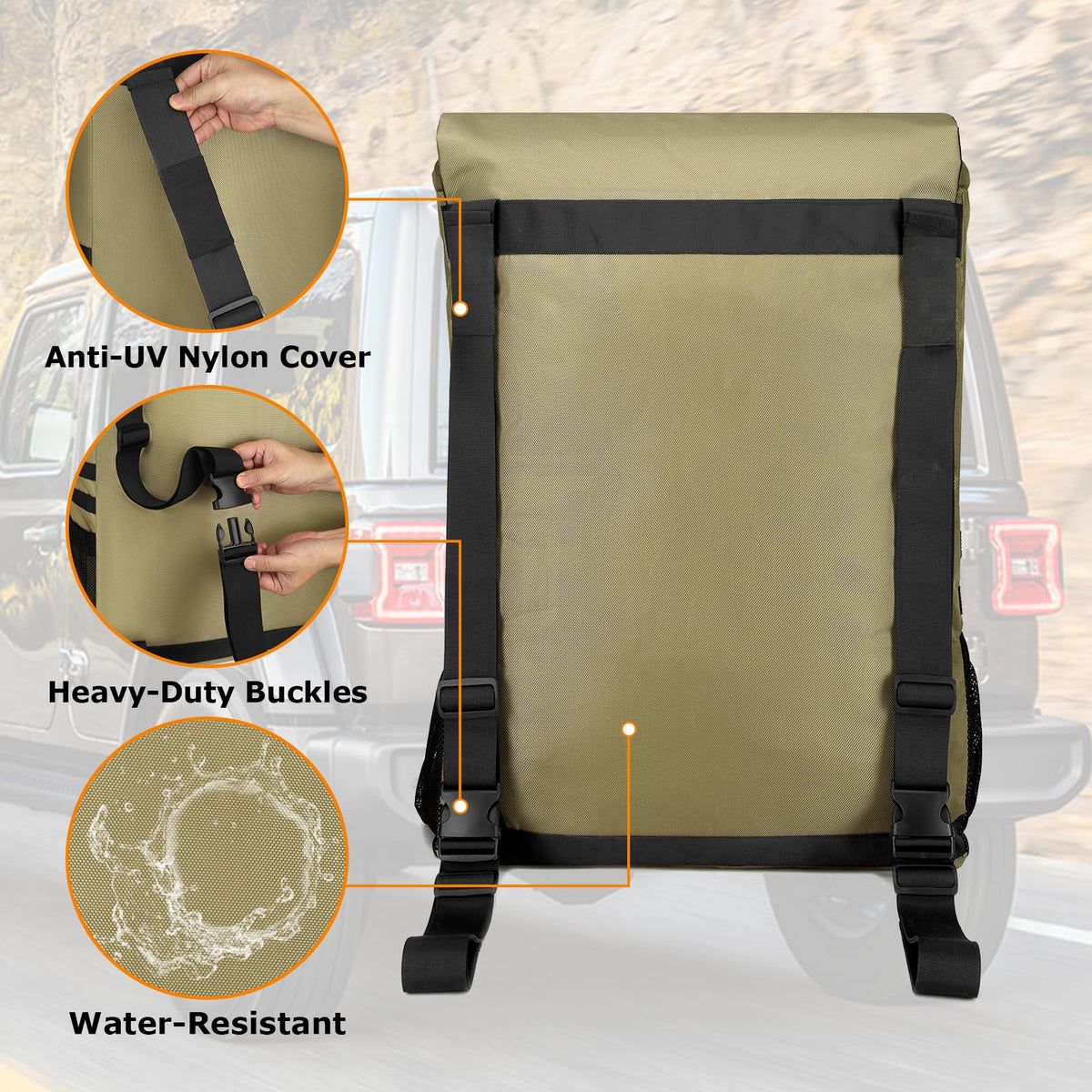 WITSTEP installation with X-straps fastening securely for stable travel