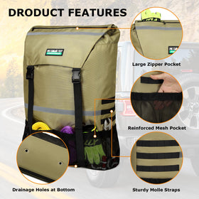 WITSTEP molle and mesh pockets detail for quick-access tool organization
