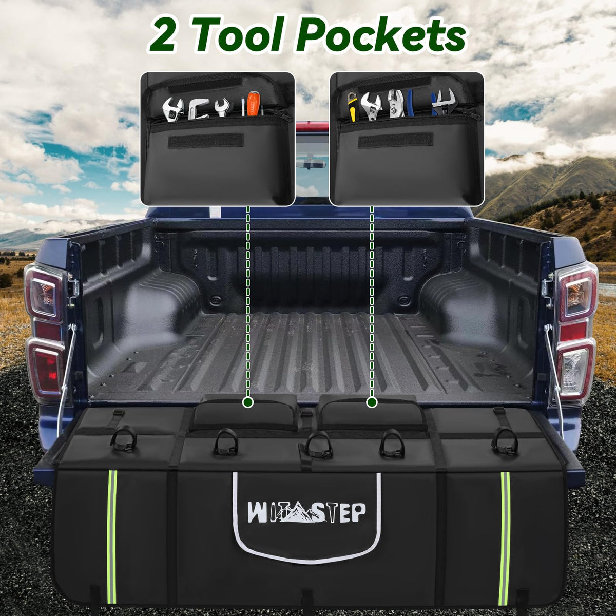 WITSTEP rear window allowing tailgate handle and backup camera access