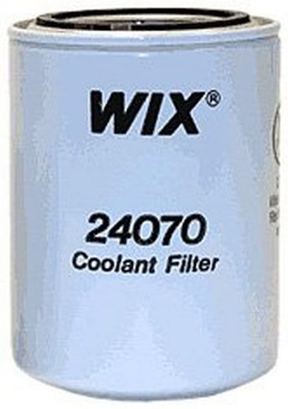 WIX 24070 front view showing canister and thread for reliable installation